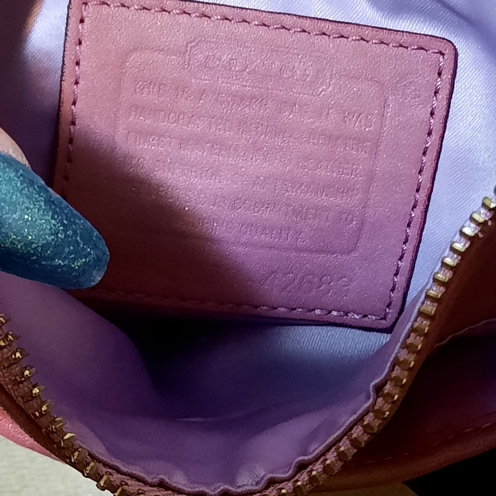 Coach Pink Patchwork Crossbody Bag - Picture 8 of 9